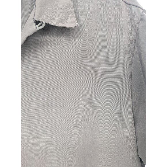 Vintage No Boundaries Button Up Shirt Men Size M Y2K Grunge Emo Tattoo Flame Alt - Picture 3 of 11